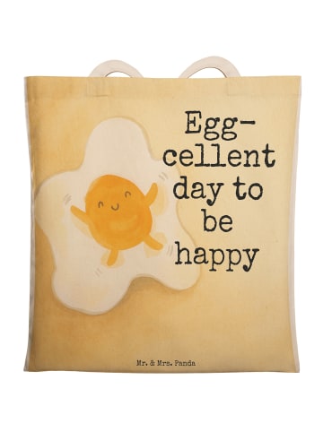 Mr. & Mrs. Panda Tote Bag Spiegelei Ei Design mit Spruch in Weiß