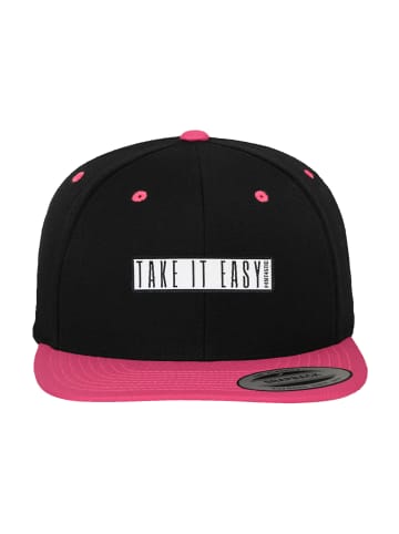 F4NT4STIC Snapback 2-Tone Snapback 2-Tone Take It Easy in Black Neon Pink