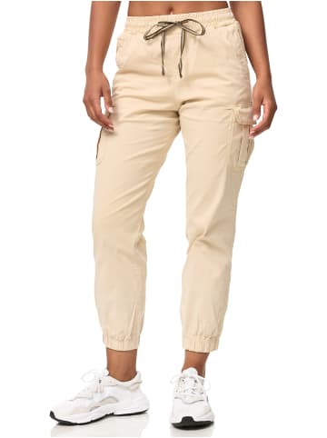Tazzio Cargohose "F600" - Regular Fit - in Beige