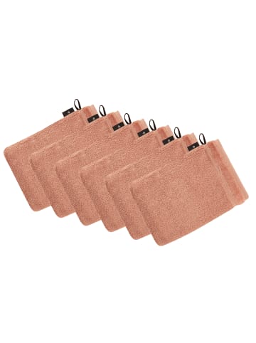 Vossen 6er Pack Waschhandschuh in red wood