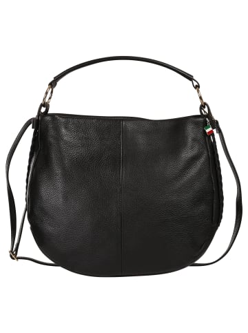 Florence Florence Schultertasche Leder schwarz ca. 40cm