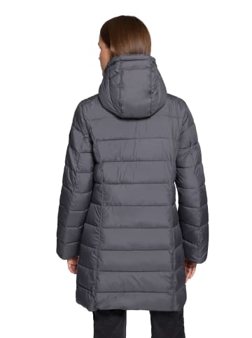 Betty Barclay Steppjacke mit abnehmbarer Kapuze in Dunkelgrau