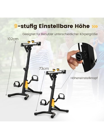 COSTWAY Arm & Beintrainer bis zu 120 kg in Schwarz