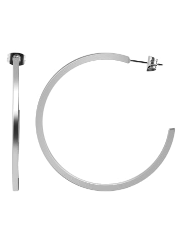 Adeliás Damen Ohrringe – Creole aus Edelstahl in silber