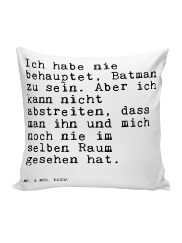 Mr. & Mrs. Panda wurfkissen Ich habe nie behauptet,... mit Spruch in Weiß