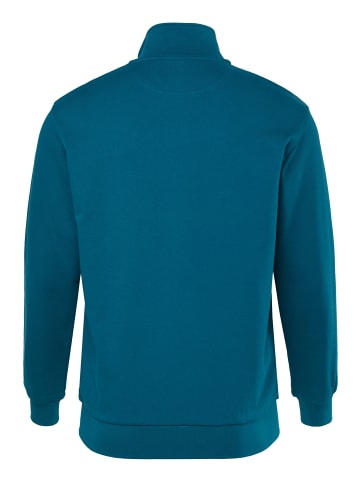 Men Plus Sweatjacke in lagunen grün
