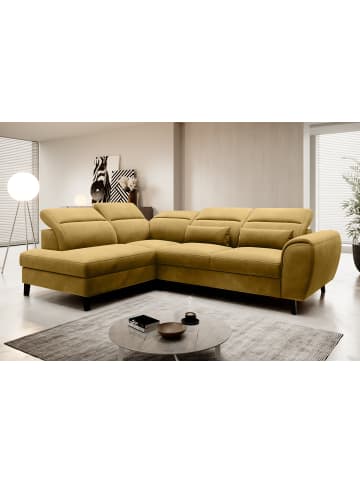 MF Design Nobel Recamiere Links in Senfgelb -  (L) 265 x (B) 265 x (H) 100 cm