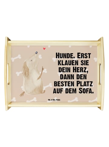 Mr. & Mrs. Panda Tablett Holz Hund Liebe mit Spruch in Hundeglück
