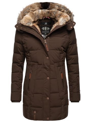 Marikoo Wintermantel Lieblings Jacke in Dark Brown