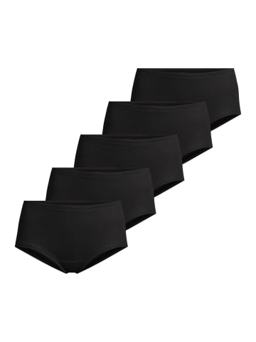 Conta Taillen-Slip Feinripp in Schwarz