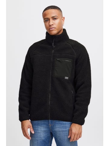11 Project Sweatshirt PRRomy 21301110-ME Coole Teddy-Jacke mit abgesetzter Brusttasche in Schwarz