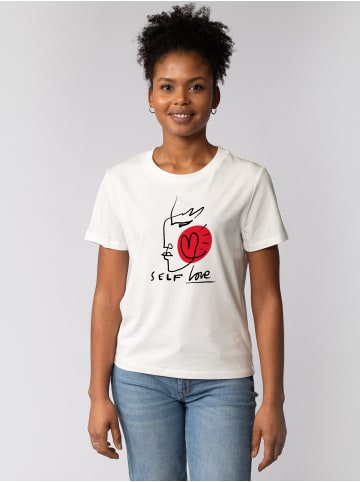 wat? Apparel T-Shirt Self love in Off White