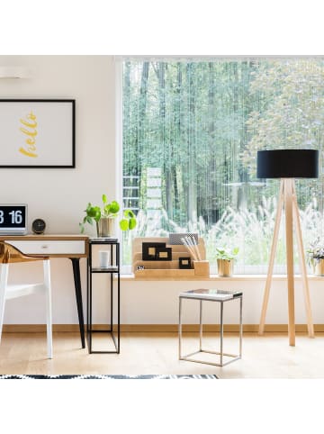 relaxdays 3x Fadenvorhang in Weiß - (L)245 x (B)90 cm