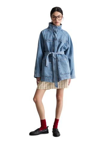 Marc O'Polo DENIM Funnel-Neck-Jeansjacke relaxed in Medium Blue