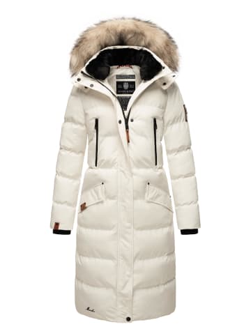 Marikoo Steppmantel Schneesternchen in Off White