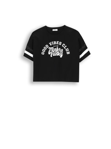 Coccodrillo T-Shirt mit kurzen Ärmeln in schwarz