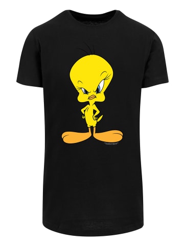 F4NT4STIC Long Cut T-Shirt Looney Tunes Angry Tweety' in schwarz