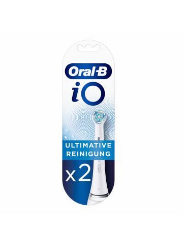 Oral-B 2 er-Set iO Ultimative Reinigung 2er Aufsteckbürsten weiß in Weiß