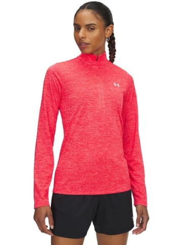 Under Armour Longsleeve "Tech 1/2 Zip-Twist" in Rot