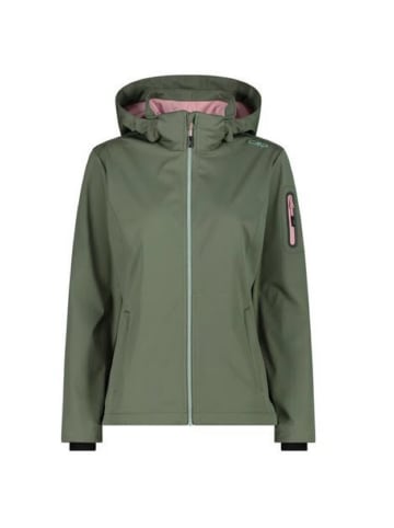 cmp Softshelljacke WOMAN JACKET ZIP HOOD in Grün