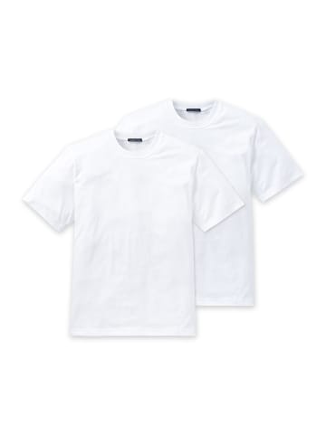 Schiesser American T-Shirt 2er-Pack Essentials in Weiß