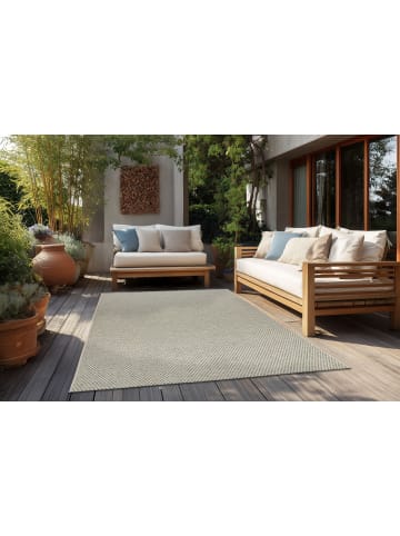 Vivorum Wohnzimmer Kurzflor Teppich Tribal 125 in blaugrün