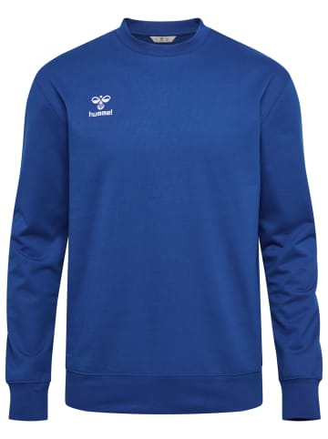 Hummel Sweatshirt Regular Fit Sweatstoff Rundhalsausschnitt in Blau-2