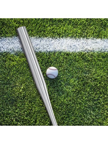 relaxdays 10 x Baseballschläger in Silber