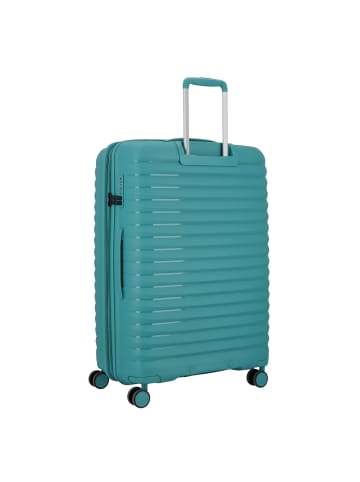 D&N Travel Line 4500 4 Rollen Trolley L 75 cm mit Dehnfalte petrol