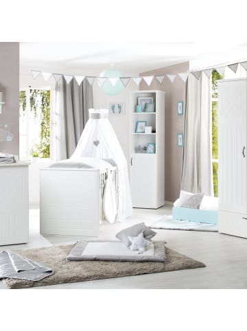 roba Holzregal Constantin weiß mit Soft-Close-Technik fürs Kinderzimmer