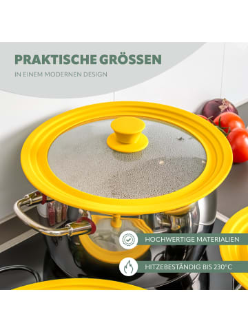 bremermann Universal-Glasdeckel Silikonrand 24/26/28 cm