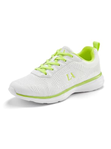LASCANA Sneaker in weiß/limone