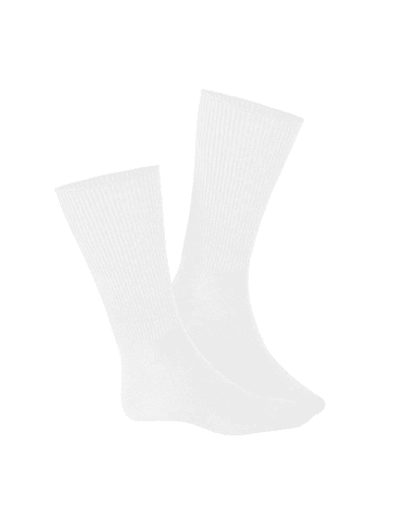 Hudson Socken Relax Soft druckfreier Bund in White