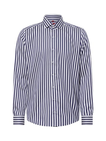 Finshley & Harding Businesshemd in marine weiß - 0006