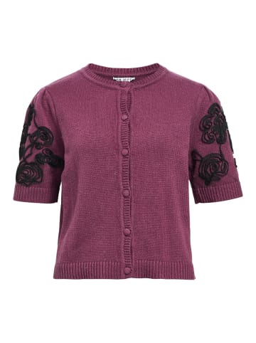 Object Strickjacke in Mauve Wine