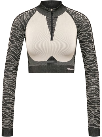 Hummel Hummel Halbreißverschluss Sweatshirt Hmlmt Mila Damen in BLACK/CHATEAU GREY