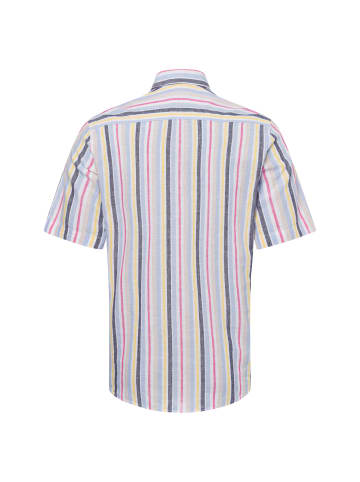 Nils Sundström Freizeithemd mit Leinen-Anteil in hellblau mehrfarbig - 0010