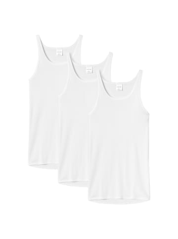 Schiesser Unterhemd 3er Pack in Weiß