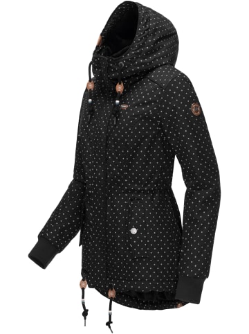 ragwear Winterjacke Danka Dots Intl. in Black