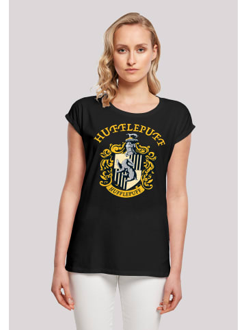 F4NT4STIC T-Shirt Harry Potter Hufflepuff Crest in schwarz