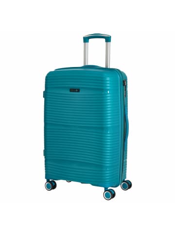 D&N Travel Line 4200 - 4-Rollen-Trolley M 67 cm (darkblue) in petrol