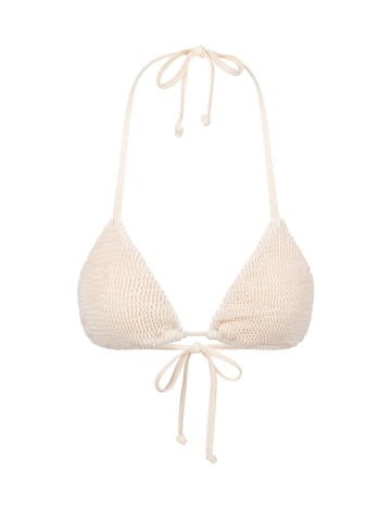 Moda Minx Bikini Top Scrunch Triangle in Beige