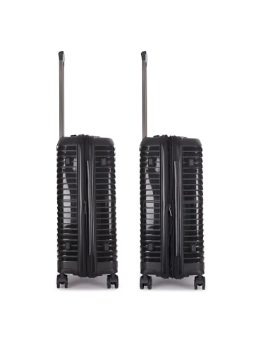 Stratic Bright+ 4 Rollen Trolley M 66 cm mit Dehnfalte in black