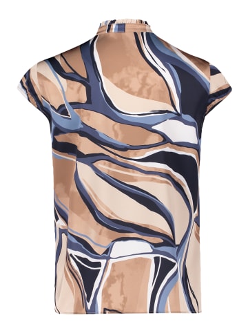 BETTY & CO Schlupfbluse mit Print in Nature/Blue