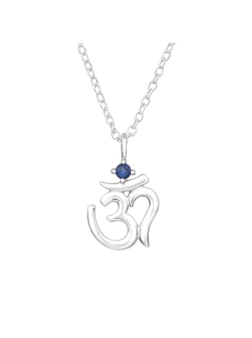 Alexander York Kette mit Anhänger Om Yoga Symbol, 2-tlg. in silber