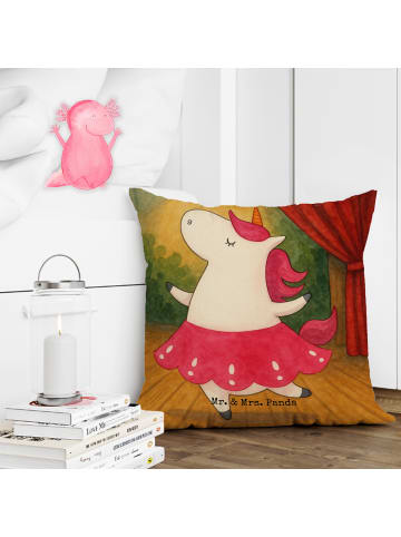 Mr. & Mrs. Panda kuschelkissen 40x40 Einhorn Ballerina Design oh... in Weiß