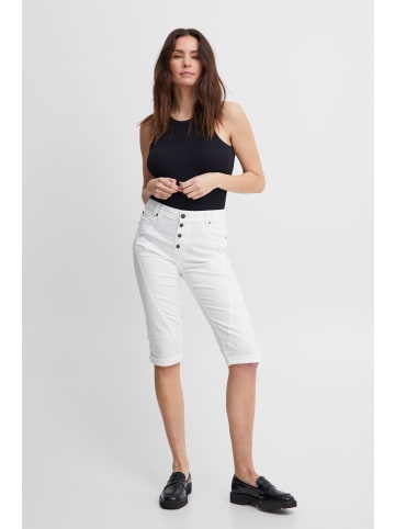 PULZ Jeans Caprihose in weiß