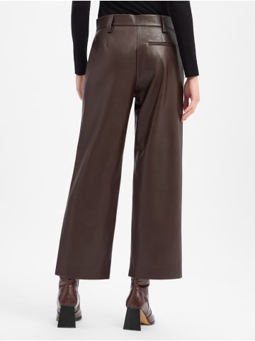 Marie Lund Kunstlederhose in schoko