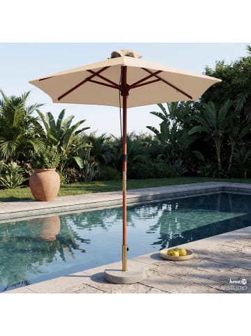 home24 Sonnenschirm Growora in Beige