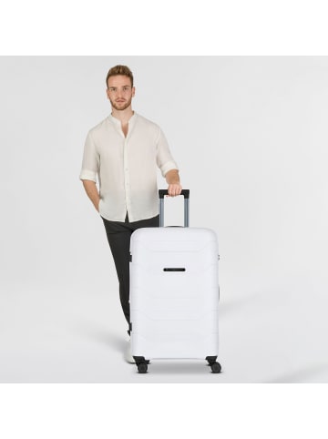 Polestream Strz by Asteroid 4 Rollen Trolley L 74 cm mit Dehnfalte in pearl white